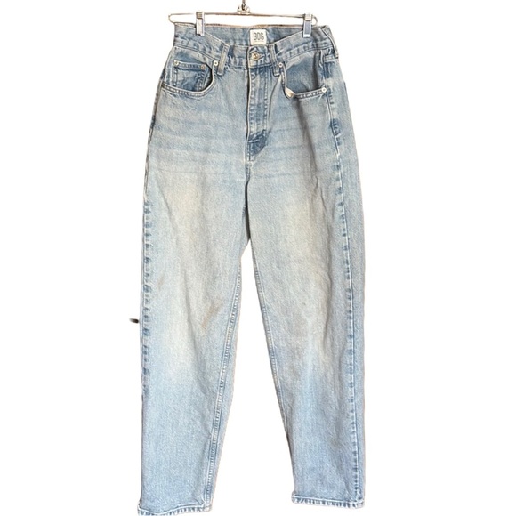 BDG urban outfitters light blue faded wash denim High Rise Baggy Jeans Sz 27 - Picture 3 of 11